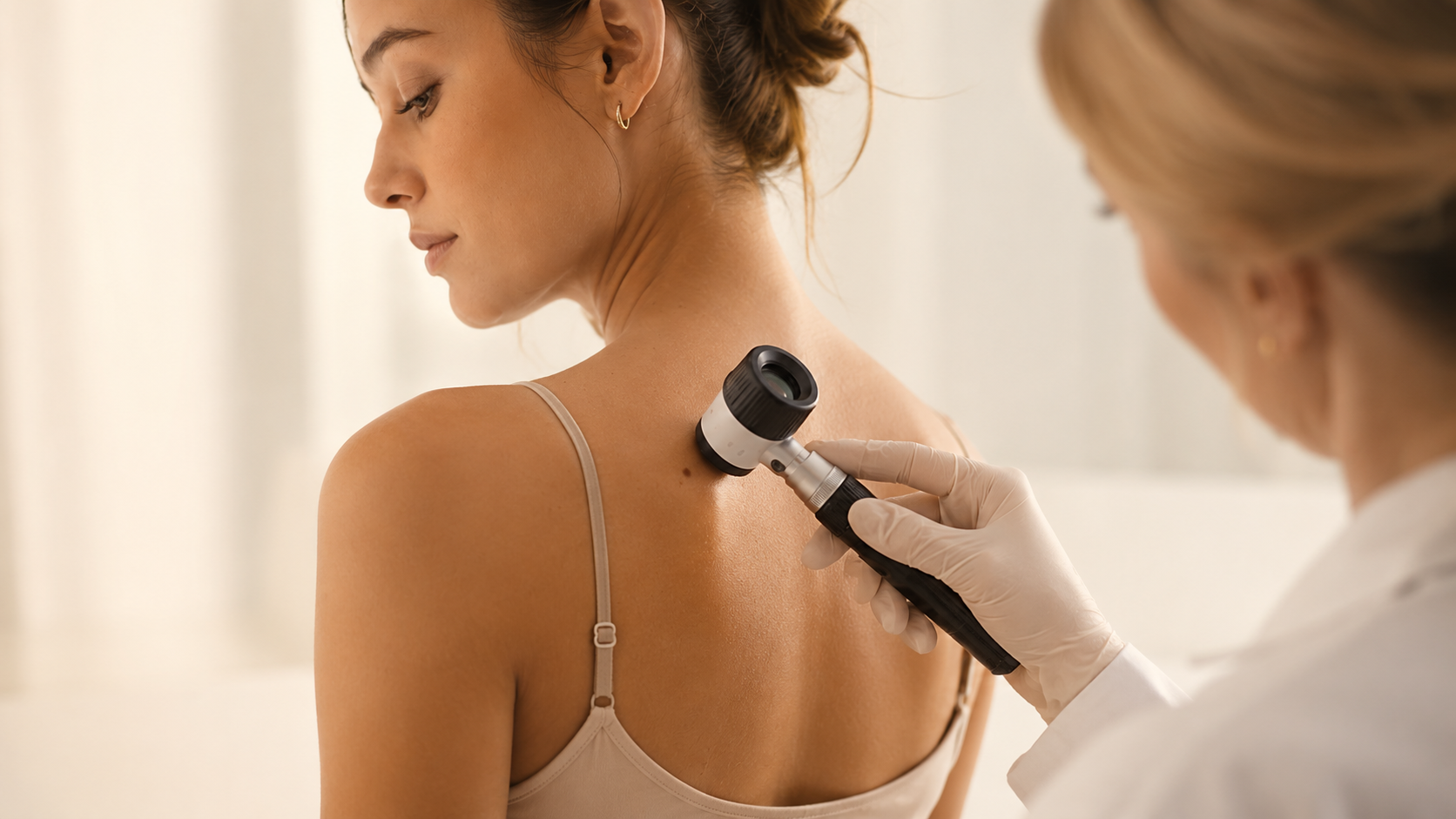 Dermatoskopia pozwala ocenić znamiona w powiększeniu i dobrać dalsze postępowanie.